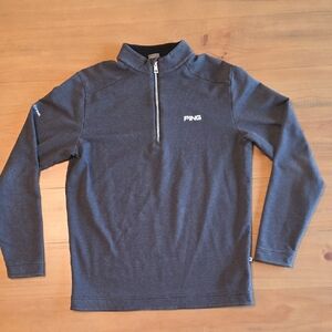 PING Charcoal Gray Quarter-Zip Pullover